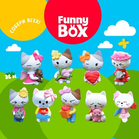 Set for children Funny Box "Kit" set: rainbow, instructions, stickers, mix-1