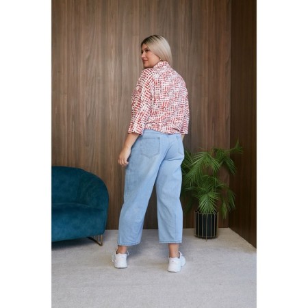 Women's pants, size 68, blue color-4