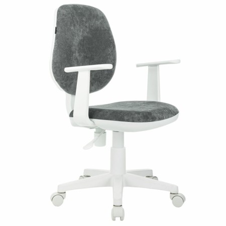 Brabix Fancy MG-201W children's chair, with armrests, white plastic, gray "Light 19"