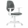 Brabix Fancy MG-201W children's chair, with armrests, white plastic, gray "Light 19"