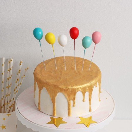 Set of toppers for the Cake "Balls", 6 pcs, color mix