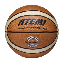 Basketball ball atemi, size 6, rubber, 12 panels, BB200N, district 72-77, glued