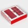 New Year. Box for 8 sweets and chocolate, with the Window "New Year's Post", 17.7 x 17.8 x 3.8 cm, confectionery packaging