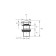 Bronze de Luxe 1001g bottom valve, for a shell, ceramics/brass, green