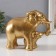 Souvenir Polystone "Elephant with Elephant" 19x10.5x15.5 cm