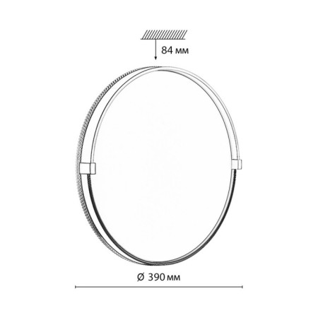 Olidi Black Led 48W 4000K D390 IP43-1