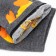 Women's socks "duckling 3D", dark gray color, size 36-40