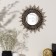 The mirror of the wall “sun”, D mirror surface 10.5 cm, color “aged gold”