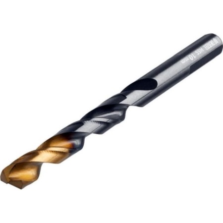 Drill Denzel 717222, 10 mm, HSS-Tin, Golden Tip, 8 pcs.-1