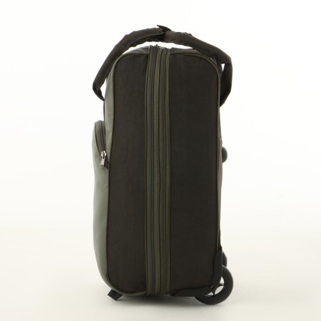 Small 37 L (S) suitcase with Sacvoyage bag, lightning department, extension, Khaki color-5