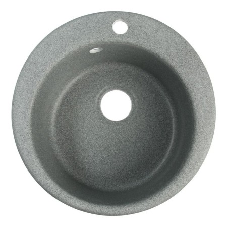 Curler for a kitchen made of stone Zein 50/Q8, D = 467 mm, round, overflow, dark gray color