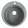 Curler for a kitchen made of stone Zein 50/Q8, D = 467 mm, round, overflow, dark gray color