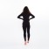 Women's thermal underwear (jumper, leggings) print fox, black color, size 48