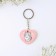 The gift set “Kus is for love”, badge + keychain, 8.3 x 12 cm.