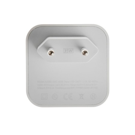 Network charger GQ-6, 2 Type-C, 3 A, 35 W, white-3