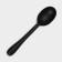 Spoon for ice cream Magistro Vantablack, 16.5 × 3.8 cm, black color