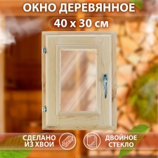 Window, 40 × 30cm, double glass, with a seal, from needles