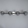 Madoka Lamp 4x60W E14 Black/Chrome 80x10x19.5cm