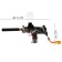 The Uzi automatic machine, shoots with gel bullets, works from the battery, mix