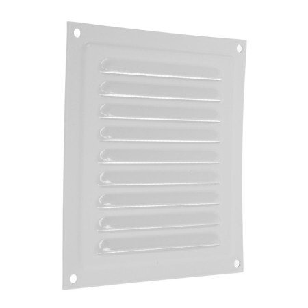 Ventilation grate Zein Lux RM1515C, 150 x 150 mm, with a grid, metal, gray-4