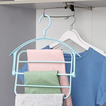 Shoulders - hangers for clothes multi -level shares, color mix-8