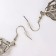 Earrings Assorted "drop" elegance, openwork, black color in black silver