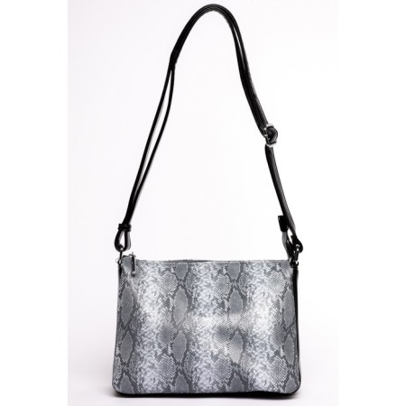 Cross-Body Bag, eco-leather, ludor light gray, 27x7x2x20 cm