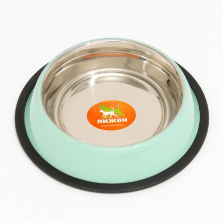 A bowl with a non -slip base color, 470 ml, mint-2