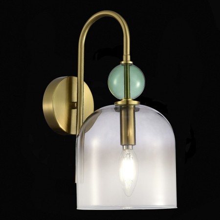Sconces st. SL2000.211.01. GEA. 1x40 W, E14, 16x32.5 cm, golden color-1