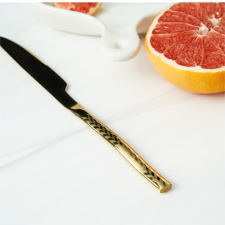 Stainless steel knife Magistro Kolos, length 22 cm, gold color-4