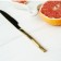 Stainless steel knife Magistro Kolos, length 22 cm, gold color