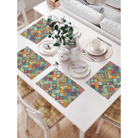 A set of napkins for setting the table "Loski ornament", rectangular, size 32x46 cm, 4 pcs