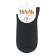 Women's socks mini cotone, size 39-41, color Nero melange