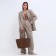 Bag Women's Shoper with zipper, brown color