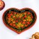 Wedding set "Heart": 2 Fureers, serving tray, Khokhloma