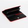 Women's wallet on the button, red color