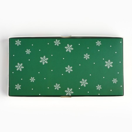 Box for chocolate “Happy New Year!”, With a window, 16.4 x 8.4 x 1.7 cm, New Year-4