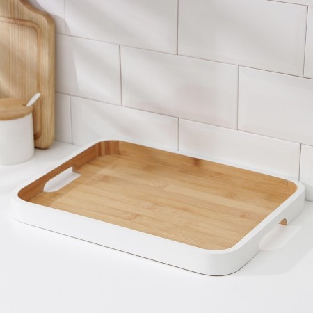 Tray with Terra handles, 36 × 26 × 3 cm, bamboo, color mix-1