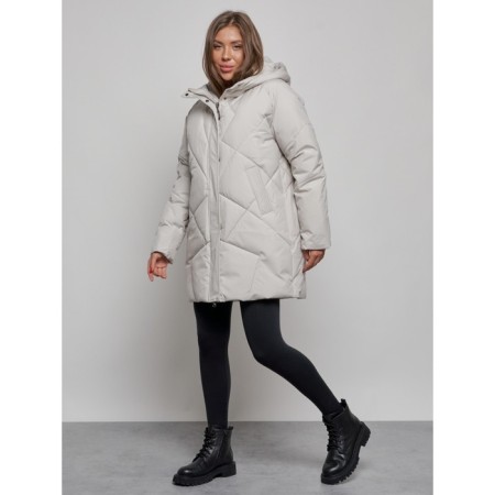 Winter jacket, size 48, light-gray color-2