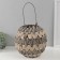Climber Plastic for 1 candle "zigzag strips" gray-beige 13x27x25 cm