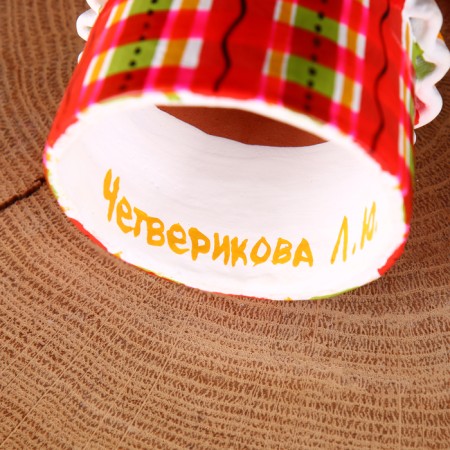 Dymkovo toy "Barynya-Vodonoska", mix-6