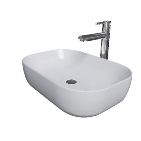 Grossman GR-3049 sink, rectangular, 610 x 400 mm, white-1