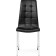 Stool on a metal frame DC2-092-2 Metal/Ecokozha, Chrome/Black 42x61x98 cm