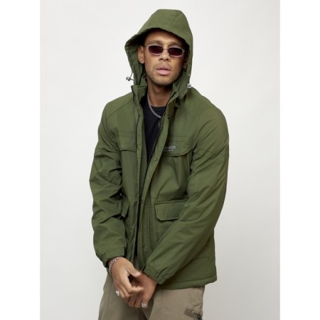 Sports male jacket, size 50, khaki color-11