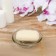 Glass soap dish, 10.7 × 10.7 × 4 cm, transparent