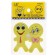 A set of curly erasers "Smile", 2 pieces, in a blister, mix