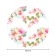 The tablecloth “flowers quickly curl”, round, Saten, d = 150 cm on the table