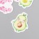 Stickers stickers for scrapbooking "Avocadics" 9-343