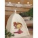 Bath hat children's "Princess" with a print, white