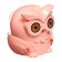 Mechanical sharpener with container owl peach
